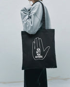 Rör inte min Fotboll Tote bag